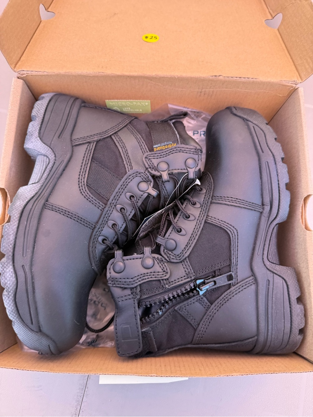 Propper Black Side-Zip Tactical Police/Fire/EMS Work Boots